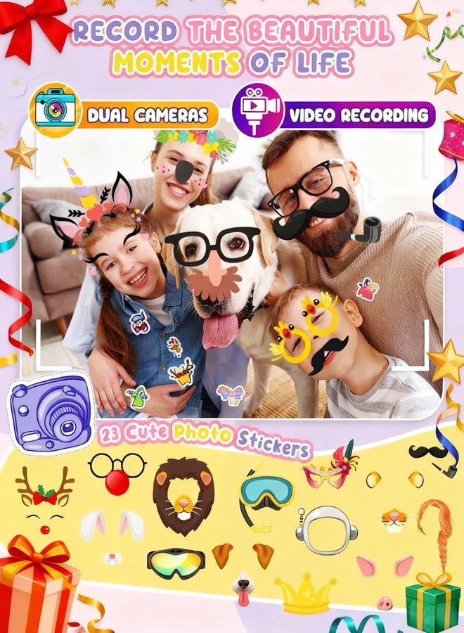 UCIDCI Unicorn Kids Smart Phone Toys for Girls Ages 3-7 with Dual Camera - Toddler Phone with Learning Games, Travel Toys with MP3 Music Player for Christmas, Birthday Gifts for 3 4 5 6 7 Year Old - Image 4